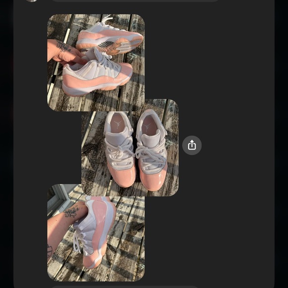 Jordan legend pink 11s, worn one time just too big - Picture 2 of 3